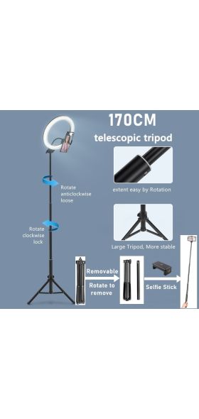 Dimmable LED Selfie Ring Fill Light Phone Camera Led Ring Lamp With Tripod For Makeup Video Live Aro De Luz Para Hacer Tik Tok
