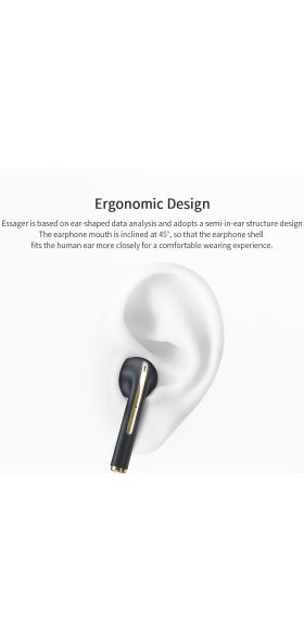 Essager J18 TWS Bluetooth Headphones Stereo True Wireless Headset Earbuds In Ear Handsfree Earphones Ear Buds For Mobile Phone