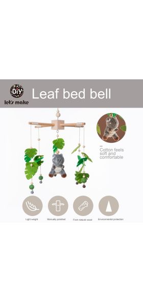 Let's Make Dropshipping Baby Rattles Crib Mobiles Toy Bed Bell Musical Box 0-12month Cloud Cotton Carousel For Cots Projection