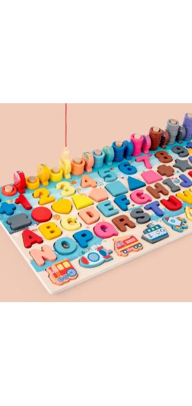 Montessori Educational Wooden Toys For Kids Board Math Fishing Count Numbers Digital Shape Match Early Education Child Gift Toy