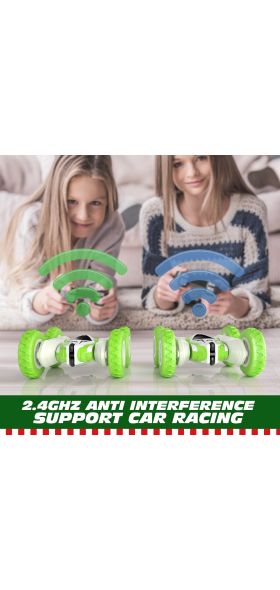 Sinovan Hugine RC Car 2.4G 4CH Stunt Drift Deformation Buggy Car Remote control Roll Car 360 Degree Flip Kids Robot RC Cars Toys