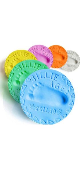 Soft Clay DIY Newborn Baby Souvenirs Hand Print Footprint Non-toxic Clay Kit Casting Parent-child Hand Ink Pad Fingerprint Toys