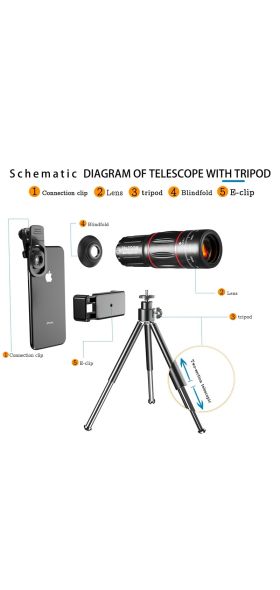 Tongdaytech 28X HD Mobile Phone Camera Lens Telescope Zoom Macro Lens for Iphone Samsung Smartphone Fish Eye Lente Para Celular