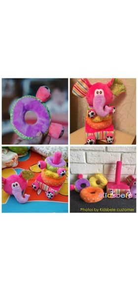 Toys For Newborn Children Educational Baby Toys Soft Plush Mobile Rattles Toys Kidsbele Elephant Stacking Baby Toys Handbell