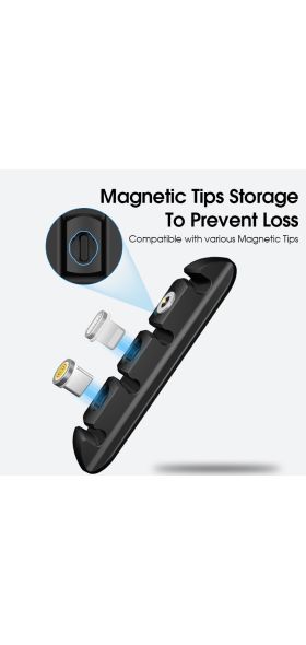 Vothoon New Silicone Cable Organizer Magnetic Cable Plug Case Portable Storage Box Winder Flexible Cable Management Clips