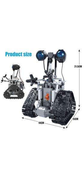 ZKZC 408PCS City Creative RC Robot Electric Building Blocks high-tech Remote Control Intelligent Robot Bricks Toys For Children