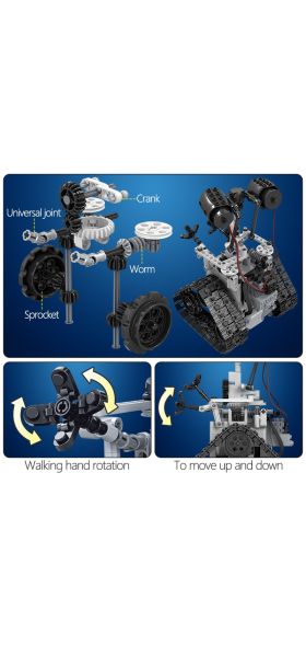 ZKZC 408PCS City Creative RC Robot Electric Building Blocks high-tech Remote Control Intelligent Robot Bricks Toys For Children