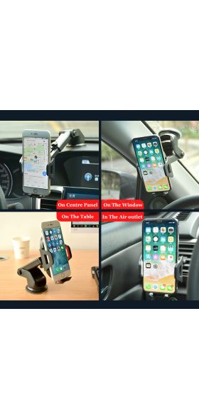 2020 New Long Arm Sucker Gravity Car Mobile Phone Holder Stand Universal Dashboard Clip Support For iPhone 11 PRO Accessories
