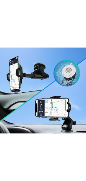2020 New Long Arm Sucker Gravity Car Mobile Phone Holder Stand Universal Dashboard Clip Support For iPhone 11 PRO Accessories
