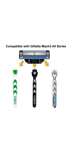 4pcs/lot Excellent Shaving 5 Layers Razor Blades Compatible for Gillette Fusion For Men Face Care or Mache 3