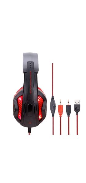 Cool LED Wired Headphones With Microphone Headset gamer  PC Headphone Headband Stereo Game Earphone For PS4/XBOX/Phone
