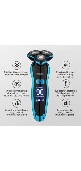 Electric Razor Electric Shaver Rechargeable Shaving Machine for Men Beard Razor Wet-Dry Dual Use Water Proof Fast Charging