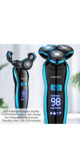 Electric Razor Electric Shaver Rechargeable Shaving Machine for Men Beard Razor Wet-Dry Dual Use Water Proof Fast Charging