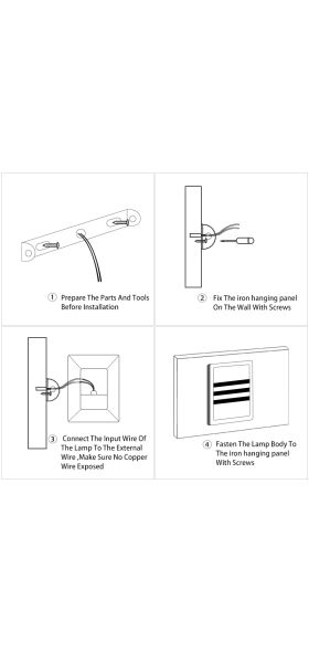 Kenlux 18W Plastic Waterproof  Outdoor Led Wall Lighting Indoor Porch LED Wall Lamp  Energy-saving WW/WH  Garden Outdoor Light