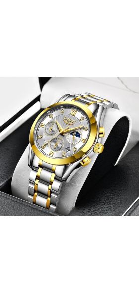 LIGE 2020 New Gold Watch Women Watches Ladies Creative Steel Women's Bracelet Watches Female Waterproof Clock Relogio Feminino