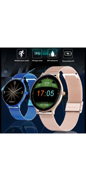 LIGE 2021 New Women Smart Watch Woman Fashion Watch Heart Rate Sleep Monitoring For Android IOS Waterproof Ladies Smartwatch+Box