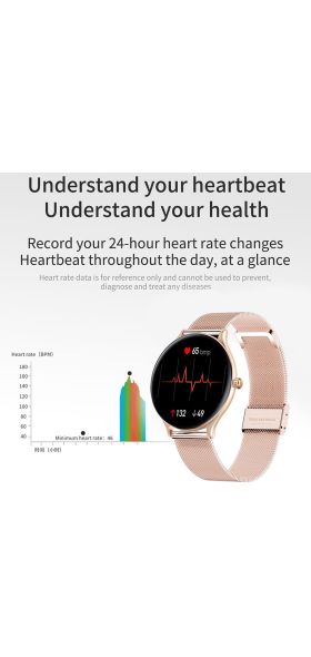 LIGE 2021 New Women Smart Watch Woman Fashion Watch Heart Rate Sleep Monitoring For Android IOS Waterproof Ladies Smartwatch+Box