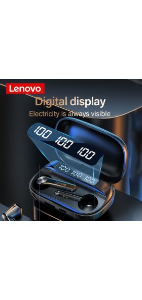 Lenovo QT81 TWS Wireless Headphone Stereo Sports Waterproof Earbuds Headsets with Microphone Bluetooth Earphones HD Call 1200mAh