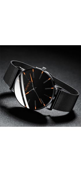 Men Watches 2021 Luxury Male Elegant Ultra Thin Watch Men Business Stainless Steel Mesh Quartz Watch Relogio Masculino Hot Sale