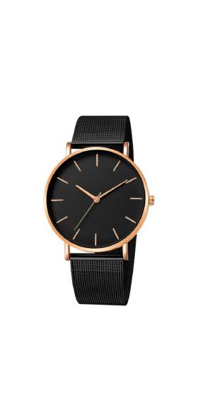 Minimalist Men Fashion Ultra Thin Watches Simple Men Business Stainless Steel Mesh Belt Quartz Watch Relogio Masculino