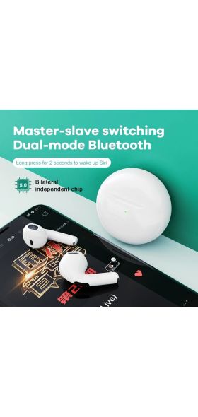 Pro 5 TWS Wireless Mini Headphones 8D Stereo Bass Bluetooth 5.0 Earphones Touch Noise Cancelling Sports Earbuds with Mic