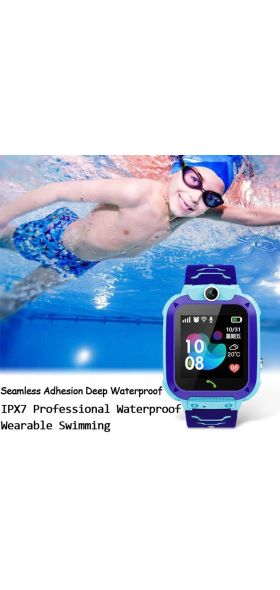 Q12 Children's Smart Watch SOS Phone Watch Smartwatch For Kids With Sim Card Photo Waterproof IP67 Kids Gift For IOS Android