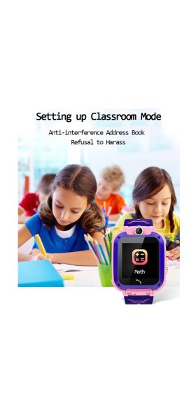Q12 Children's Smart Watch SOS Phone Watch Smartwatch For Kids With Sim Card Photo Waterproof IP67 Kids Gift For IOS Android