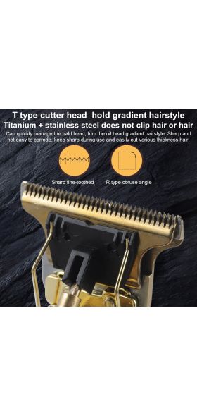 T Bald Head Hair Clipper Mower Rechargeable Trimmer T-Outliner Barber Shaving Machine Vintage Cordless Haircut Men Cutter Shaver