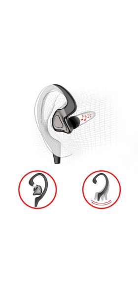 TWS Bluetooth Earphones With Microphones Sport Ear Hook LED Display Wireless Headphones HiFi Stereo Earbuds Waterproof Headsets