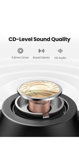 UGREEN HiTune TWS Headphones Wireless Bluetooth Earphones aptX with Qualcomm Chip True Wireless Stereo Earbuds Headset Headphone