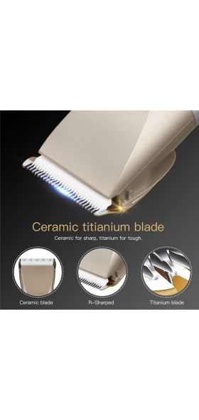 USB Rechargeable Ceramic Hair Clipper Electric Men Barber Hair Cutting Machine Trimmer Shaver Cordless Hair Trimmer