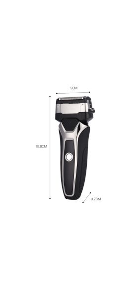 USB Rechargeable Electric Shaver Stainless Steel Shaving Machine Men 3D Triple Floating Blade Razor Shaver barbeador eletrico