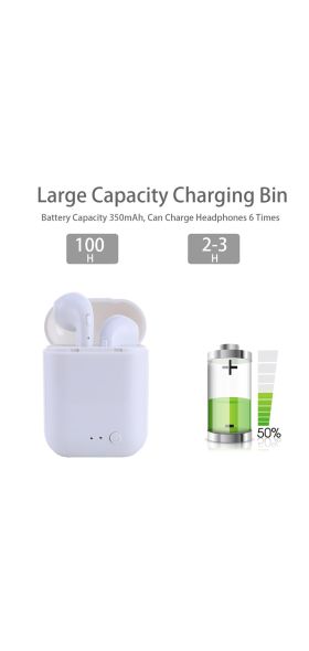 i7Mini TWS Wireless Earphones Bluetooth 5.0 Earphone Matte Earbuds Charging Box Headset Wireless Headphones for xiaomi iphone