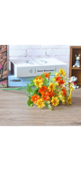 1 Bunch 28 Head Cineraria Artificial Flower Bouquet Home Office Decor silk daisy artificial decorative indoor outdoor A12150