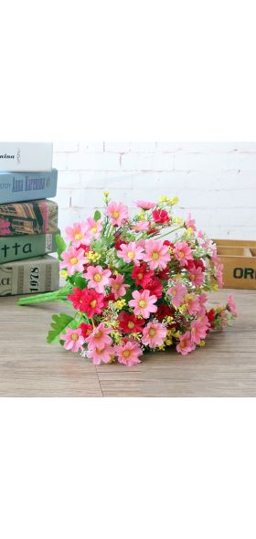 1 Bunch 28 Head Cineraria Artificial Flower Bouquet Home Office Decor silk daisy artificial decorative indoor outdoor A12150