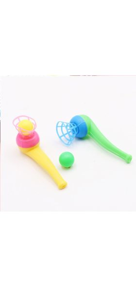 12PCS Pipe Ball Party Gifts Colorful Magic Blowing Pipe Floating Ball Children Toys Party Favors Birthday Present for Kids