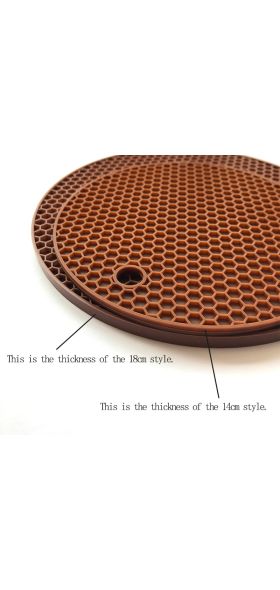 18/14cm Round Heat Resistant Silicone Mat Drink Cup Coasters Non-slip Pot Holder Table Placemat Kitchen Accessories Onderzetters