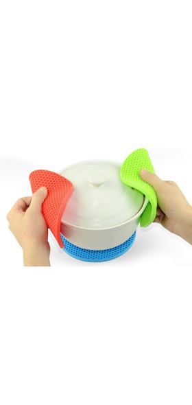 18/14cm Round Heat Resistant Silicone Mat Drink Cup Coasters Non-slip Pot Holder Table Placemat Kitchen Accessories Onderzetters