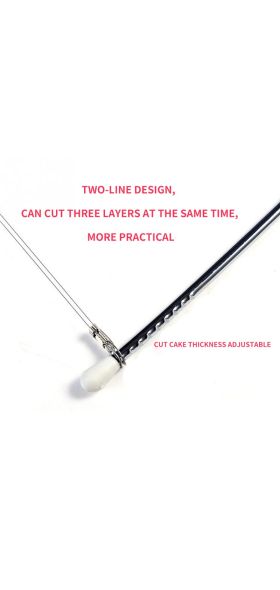 1PC Double Line Cake Cut Slicer Adjustable Stainless Steel Device Cake Decorating Mold DIY Bakeware Kitchen Cooking Tool