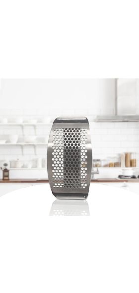 1pcs Stainless Steel Garlic Press Manual Garlic Mincer Chopping Garlic Tools Curve Fruit Vegetable Tools Kitchen Gadgets