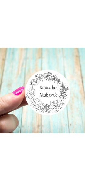 24/48pcs EID Mubarak Decor Stickers Ramadan Mubarak Decoration Islam Muslim Festival Favor Gifts Labels HAJJ Ramadan Kareem