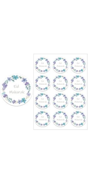 24/48pcs EID Mubarak Decor Stickers Ramadan Mubarak Decoration Islam Muslim Festival Favor Gifts Labels HAJJ Ramadan Kareem