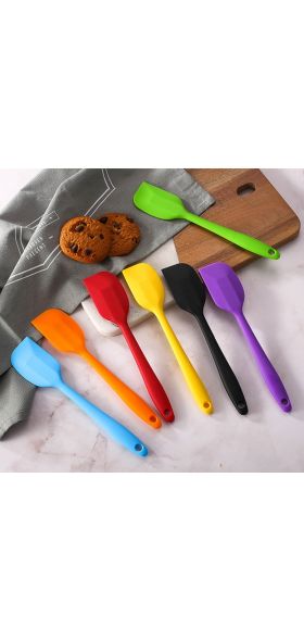 2pcs Kitchen Silicone Cream Butter Cake Spatula Mixing Batter Scraper Brush Butter Mixer Cake Brushes Baking Tool Kitchenware
