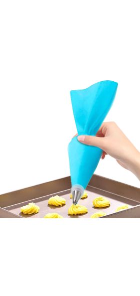8/26Pcs/Set Silicone Pastry Bag Tips Kitchen Cake Icing Piping Cream Cake Decorating Tools Reusable Pastry Bags+24 Nozzle Set