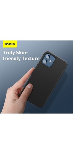 Baseus Magnetic Phone Case For iPhone 12 Pro Max Mini Shockproof Liquid Silicone Back Cover For iPhone 12Pro 12Mini Coque Shell
