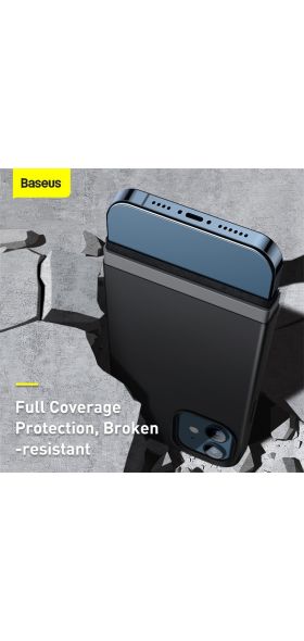 Baseus Magnetic Phone Case For iPhone 12 Pro Max Mini Shockproof Liquid Silicone Back Cover For iPhone 12Pro 12Mini Coque Shell