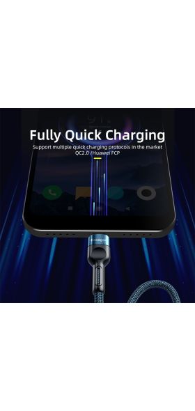 Essager Micro USB Cable 3A Fast Charging Charger Microusb Wire Cord For Samsung Xiaomi Redmi Android Mobile Phone Data Cable 2M