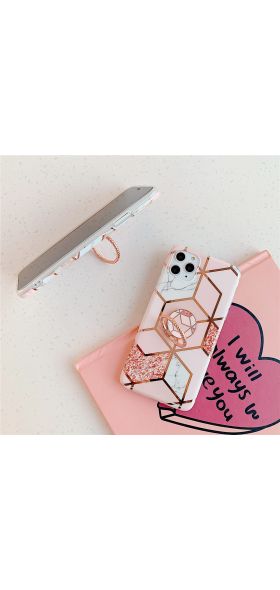 Finger Ring Holder Marble Phone Case For iphone 11 12 Mini Pro 8 7 X XR XS Max 6S 6 Plus SE 2020 Case Cover Silicone Back Shell
