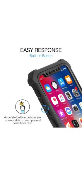 Heavy Duty Shockproof Phone Case For iPhone 11 Pro Max X XR XS Max SE 2020 6 6S 7 8 Plus 5S Soft TPU+PC Transparent Back Cover