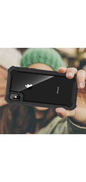 Heavy Duty Shockproof Phone Case For iPhone 11 Pro Max X XR XS Max SE 2020 6 6S 7 8 Plus 5S Soft TPU+PC Transparent Back Cover